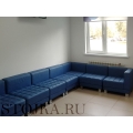Синий офисный диван на заказ