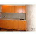 Кухня для офиса в оранжевом цвете
